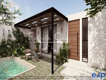 Casa de 1 recámara en venta en zona Conkal, al norte de Mérida - PREVENTA diciembre 2027