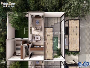 Casa de 1 recámara en venta en zona Conkal, al norte de Mérida - PREVENTA diciembre 2027