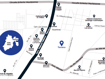 TERRENO EN VENTA EN TEXCOCO IDEAL PARA NAVES INDUSTRIALES O CENTROS DE DISTRIBUCIÓN (CEDIS). TRATO DIRECTO