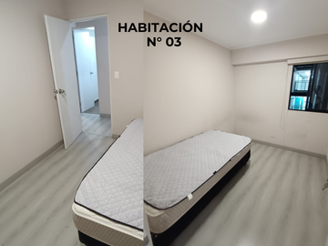 🏡 ¡ALQUILO DEPARTAMENTO SEMIAMOBLADO CON 3 DORMITORIOS CON BALCÓN CON VISTA INTERNA DENTRO DE EDIFICIO MODERNO FRENTE A CIRCUITO MÁGICO DEL AGUA!