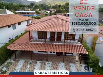 CASA CAMPESTRE EN CONJUNTO CERRADO EN ANDALUCÍA - VALLE DEL CAUCA
