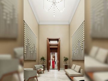 Departamento de lujo en casona restaurada con amenidades venta, Centro Merida