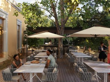 Departamento de lujo en casona restaurada con amenidades venta, Centro Merida