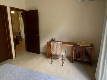 Depa 2 recs amueblado y decorado en Tulum: 2 albercas y áreas verdes.
