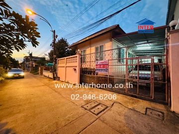 2-storey detached house, 50 sq m, Samphan Community Village, Samphan Soi 2, Intersection 4, Dan Samrong Nuea Soi 21, Sukhumvit Road 113, Bearing Road,