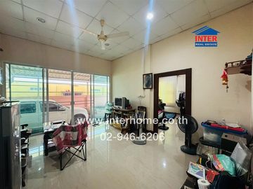 2-storey detached house, 50 sq m, Samphan Community Village, Samphan Soi 2, Intersection 4, Dan Samrong Nuea Soi 21, Sukhumvit Road 113, Bearing Road,