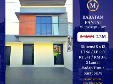 Rumah Baru Babatan Pantai Mulyorejo dkt MERR Galaxy Mall Kenjeran