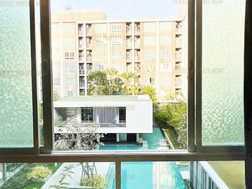 ขาย ดีคอนโด สุขุมวิท 109 (D Condo Sukhumvit 109) วิวสระว่ายน้ำ ใกล้ BTS แบริ่ง ขายพร้อมผู้เช่า