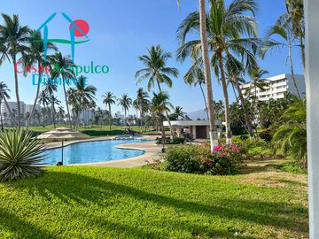 Departamento en renta mensual en contrato anual con vista al campo de golf