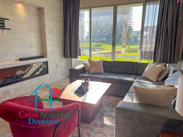 Departamento en renta mensual en contrato anual con vista al campo de golf