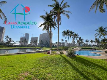 Departamento en renta mensual en contrato anual con vista al campo de golf