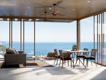 Casa con terraza y alberca privada, en venta, La Mina Puerto Ángel, Oaxaca