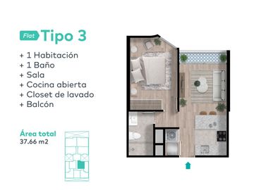 VENTA DE DEPARTAMENTO DE ESTRENO EN BARRANCO 72.83M2
