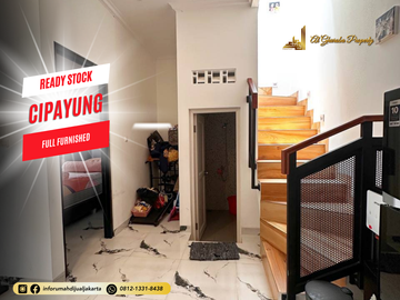 RUMAH READY STOCK FULL FURNISHED DI CIPAYUNG JAKARTA TIMUR 3 KT