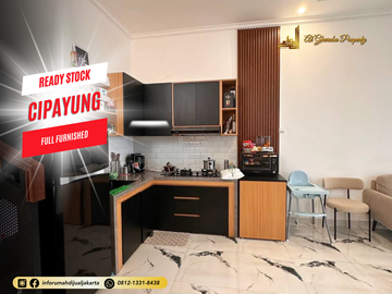 RUMAH READY STOCK FULL FURNISHED DI CIPAYUNG JAKARTA TIMUR 3 KT