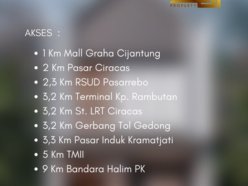 RUMAH 2 LANTAI 800 JUTA-AN DEKAT KOPASUS CIJANTUNG JAKARTA TIMUR