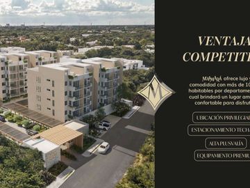 DEPARTAMENTOS EXCLUSIVOS EN VENTA, EN LA MEJOR ZONA DE MÉRIDA, YUCATÁN, CON ALBERCA Y ROOFTOP.