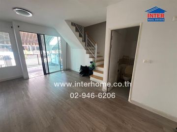 2-storey townhouse, 18 sq m, Pleno Village, Ram Intra-Wongwaen, Soi Liap Khlong Song 10, Kanchanaphisek Road, Hai Rat Road, Khlong Sam Wa District, Ba