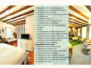 VENDO CASA DE ALQUILER AMOBLADA, 4 HABITACIONES, 4  BAÑOS