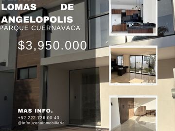 VENTA CASA LOMAS DE ANGELOPOLIS PARQUE CUERNAVACA