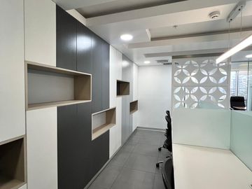 OFICINA PREMIUM EN SAN BORJA- TOTALMENTE AMOBLADA Y BIEN ILUMINADA