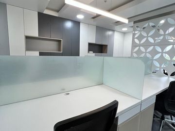 OFICINA PREMIUM EN SAN BORJA- TOTALMENTE AMOBLADA Y BIEN ILUMINADA