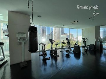 RENTO DEPTO. AMUEBLADO REFORMA 222 CON MANTENIMIENTO.  ALBERCA, GYM, SALON FIESTAS