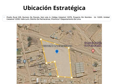 SE VENDE TERRENO EN PACHACAMAC