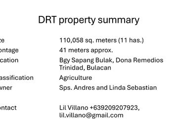 Agro-industrial property convertible for resort or housing project
