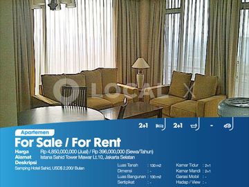 Apartemen Istana Sahid Tower Mawar Lt.10, Jakarta Selatan