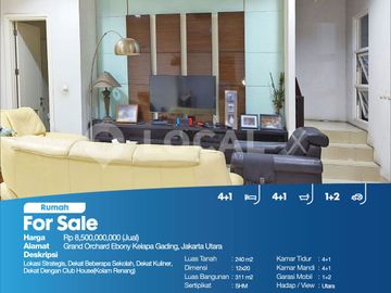 Rumah Grand Orchard Ebony Kelapa Gading, Jakarta Utara