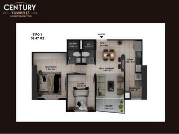 VENTA DE APARTAMENTO PARA ESTRENAR CERCA A UNISABANETA CUARTO + UTIL + PARQUEADERO