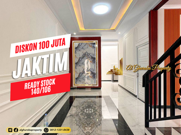 RUMAH MEWAH MURAH SIAP HUNI DISKON 100 JUTA BAMBU APUS MABES HANKAM JAKARTA