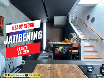 JUAL CEPAT RUMAH MODERN 2 LANTAI PONDK GEDE AKSES TOL JATIBENING DAN CIKUNIR 1 MILYAR-AN