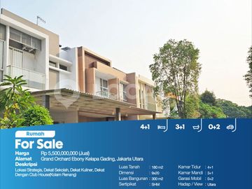 Rumah Grand Orchard Ebony Kelapa Gading, Jakarta Utara