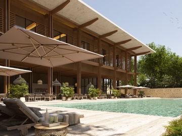 Condominio exclusivo, club de playa, campo de golf, en venta, Playa del Carmen