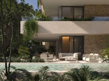 Penthouse de lujo, piscina privada, campo de golf, en venta, Playa del Carmen