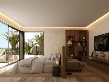 Penthouse de lujo, piscina privada, campo de golf, en venta, Playa del Carmen