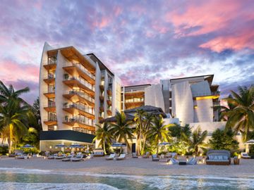 EXCLUSIVO DEPARTAMENTO FRENTE AL MAR DE PLAYA DEL CARMEN