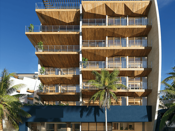 EXCLUSIVO DEPARTAMENTO FRENTE AL MAR DE PLAYA DEL CARMEN