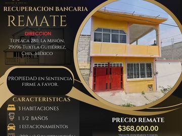 Propiedad de oportunidad Tuxtla Gutierrez Chiapas