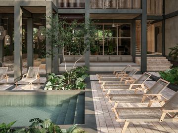 PENTHOUSE DE LUJO, DISEÑO LOCK OFF, PRE VENTA, ALBERCA PRIVADA, ROOF TOP CON VISTA A LA LAGUNA DE BACALAR, COSTERA BACALAR