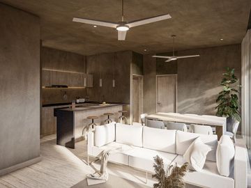 PENTHOUSE DE LUJO, DISEÑO LOCK OFF, PRE VENTA, ALBERCA PRIVADA, ROOF TOP CON VISTA A LA LAGUNA DE BACALAR, COSTERA BACALAR