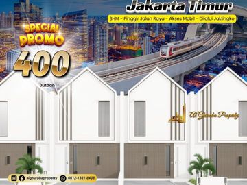 RUMAH MINIMALIS 400 JUTA-AN SHM, PINGGIR JALAN RAYA MABES TNI CILANGKAP