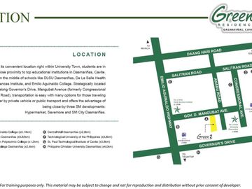 Condominium units  near DLSU-UMC Hospital and DLSU-Dasmarinas Cavite (Ready units)