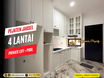 RUMAH MEWAH 4 LANTAI ADA KOLAM RENANG DAN LIFT PEJATEN KALIBATA JAKARTA SELATAN