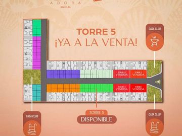 Departamento en preventa en Adora Residencial, Mazatlan D7