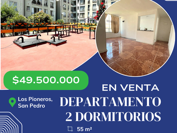VENDO DEPARTAMENTO 2 DORMITORIOS CONDOMINIO LOS PIONEROS