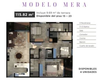 Departamento en venta en Torre Miletto Modelo Mera D8