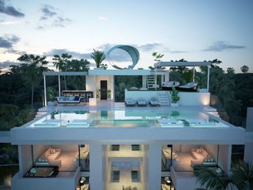 Departamento duplex con jardin y alberca privada en Venta